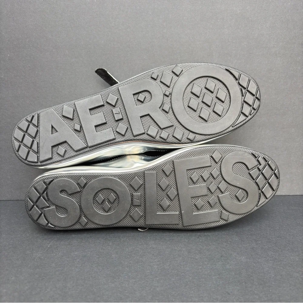 Aerosoles Y2K Metallic Silver Mary Jane Flats Size 7 - Picture 6 of 11